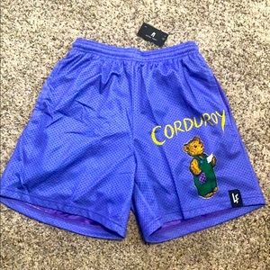 Lost files corduroy bear shorts